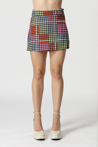 Shorts Falda Estampada - FOLHA 5023