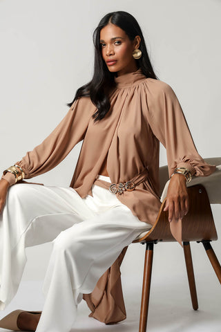 Blusa Moulet con Cinturón - CASTOR
