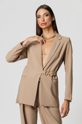 Blazer Com Cinto - FENDI