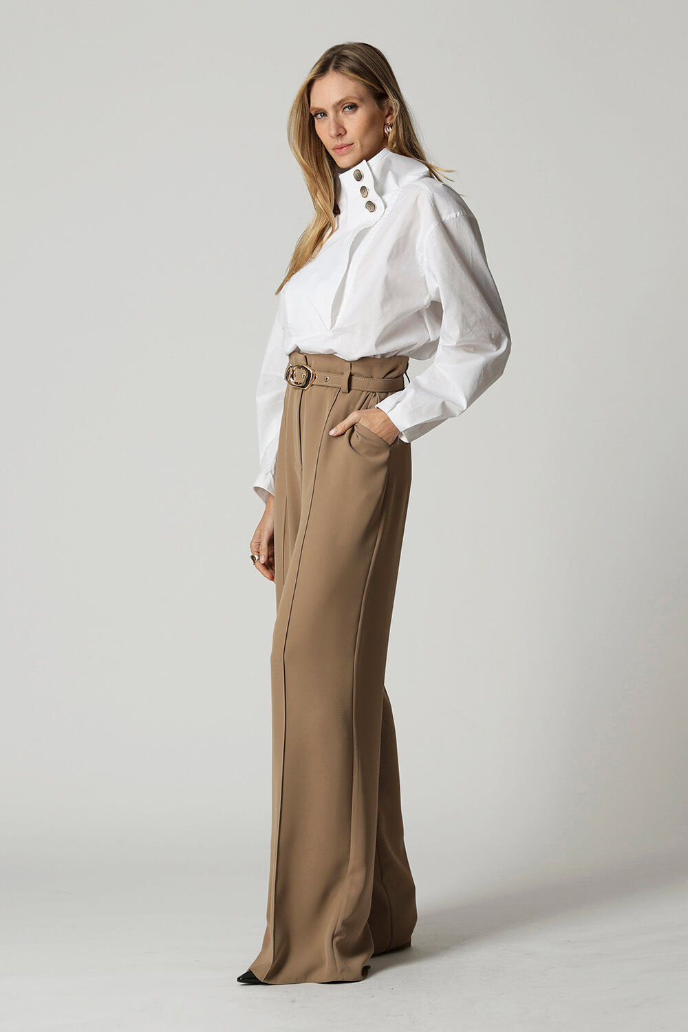 Camisa Oversized Em Tricoline