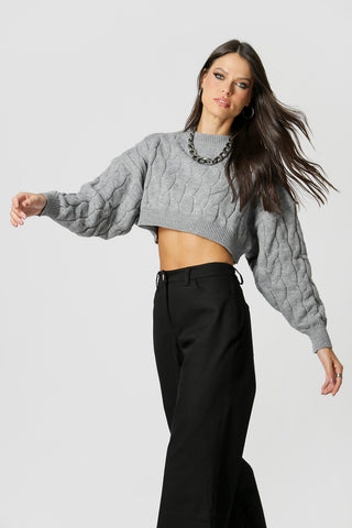 Blusa de punto corta - LEAD