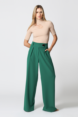 Blusa Detalhe Vazado No Ombro - AREIA