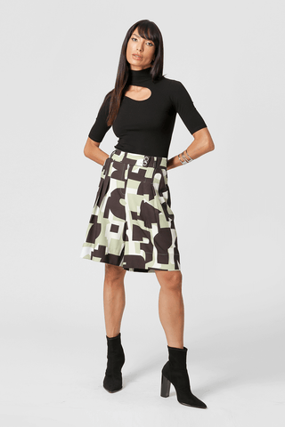 Blusa Detalhe Vazado No Ombro - PRETO
