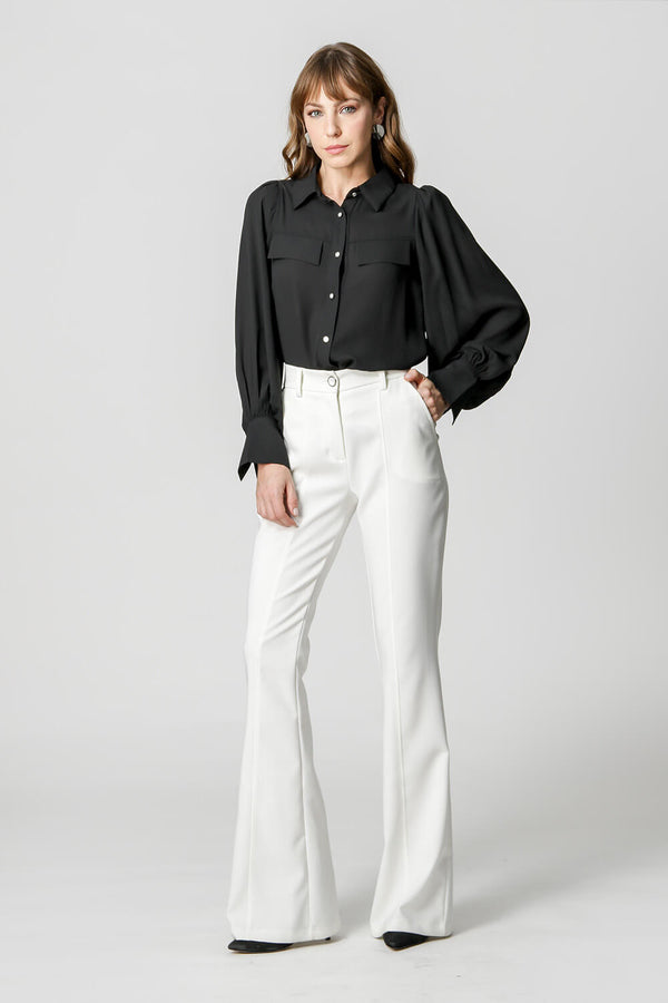 Camisa Com Manga Longa Bufante