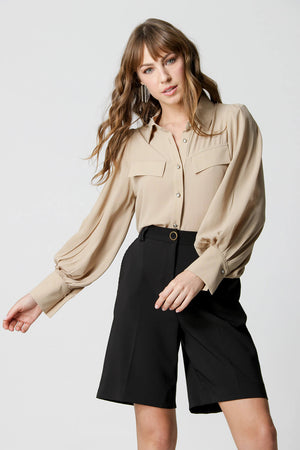 Camisa Com Manga Longa Bufante