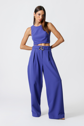Blusa corta - AZUL KLEIN