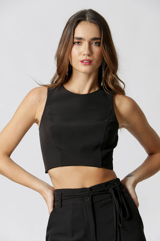 Top corto - NEGRO