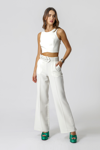 Blusa Cropped - OFF WHITE