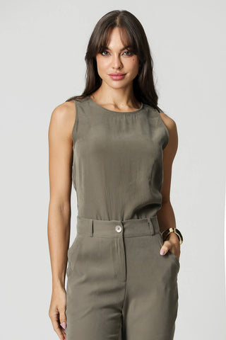 Blusa Sem Manga Tencel - MUSGO