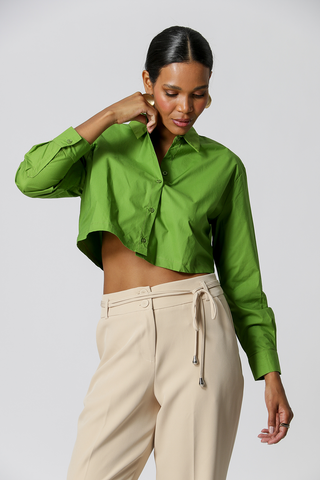 Camisa Cropped - MILITAR