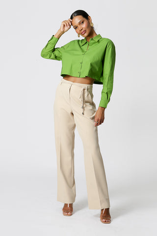 Camisa Cropped - MILITAR