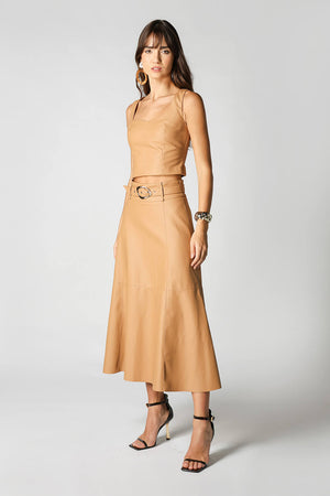 Top Cropped com Zíper de Metal nas Costas