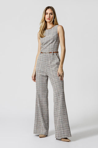 Macacão Longo Tweed - AREIA 90148