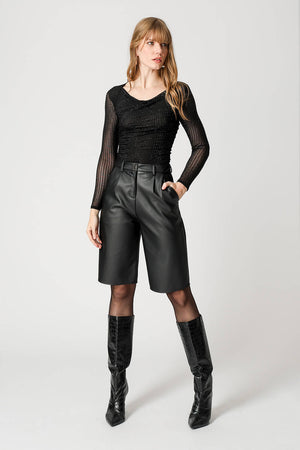 Blusa Manga Longa Com Strass