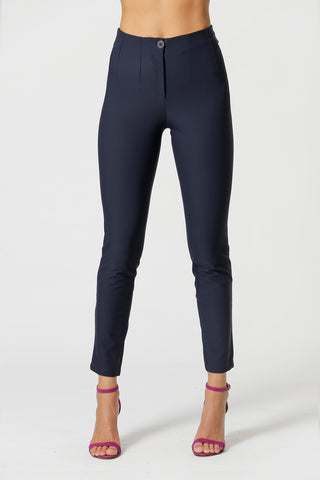 Calça Skinny Com Pences - MARINHO