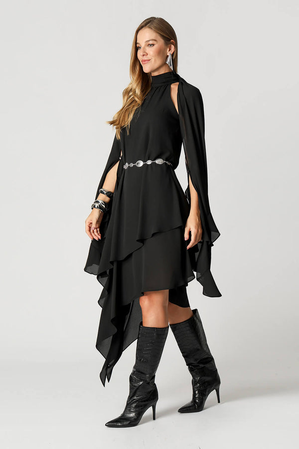 Vestido Camadas Assimétricas
