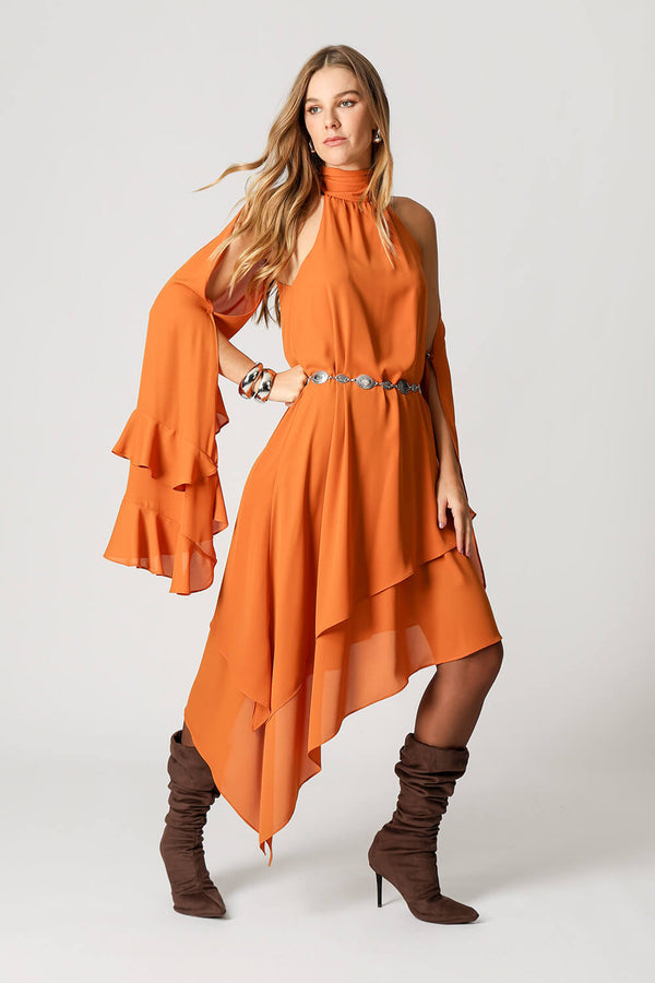 Vestido Camadas Assimétricas