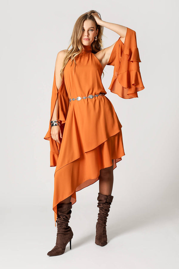 Vestido Camadas Assimétricas