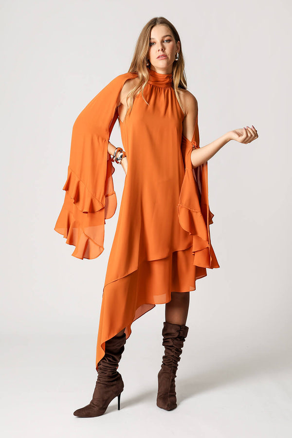 Vestido Camadas Assimétricas