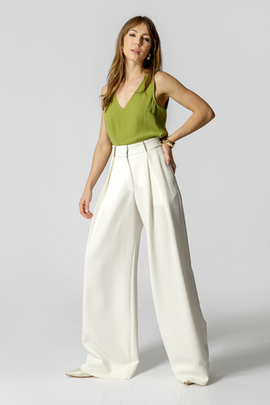 Blusa Com Decote V Sem Manga