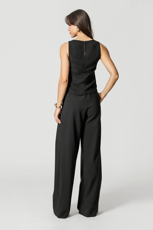 Blusa Com Decote V Sem Manga