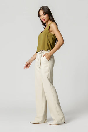 Blusa Com Decote V Sem Manga