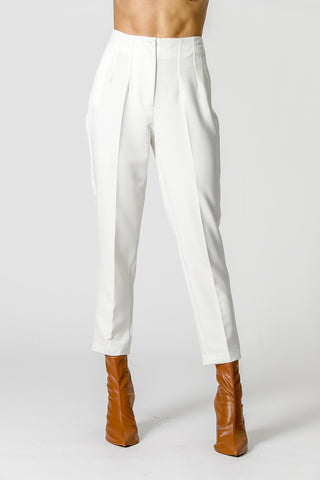 Calça Cenoura Alfaiataria - OFF WHITE