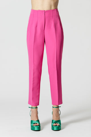 Calça Cenoura Alfaiataria - FUCSIA