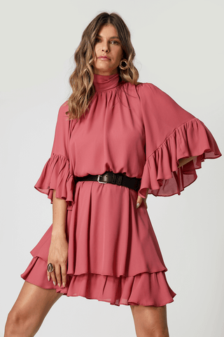 Blusa Balonê Com Manga Angel - GOIABA