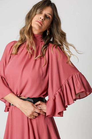 Blusa Balonê Com Manga Angel - GOIABA