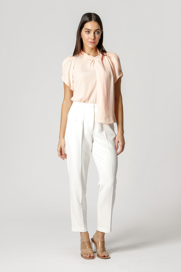 Blusa Com Faixa No Decote