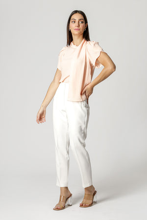 Blusa Com Faixa No Decote
