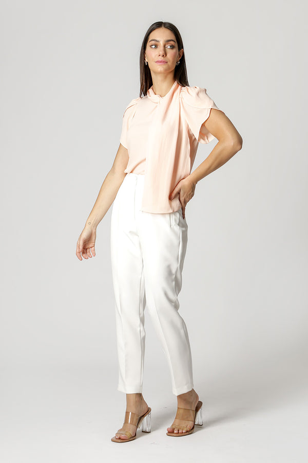 Blusa Com Faixa No Decote