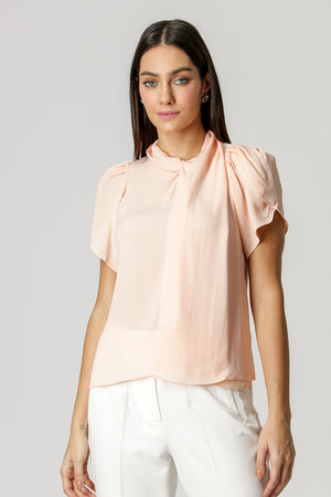 Blusa Com Faixa No Decote