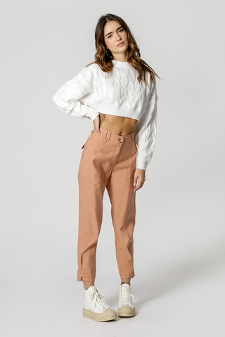 Pantalón con detalle de botones en el bajo - SALMAO ESC