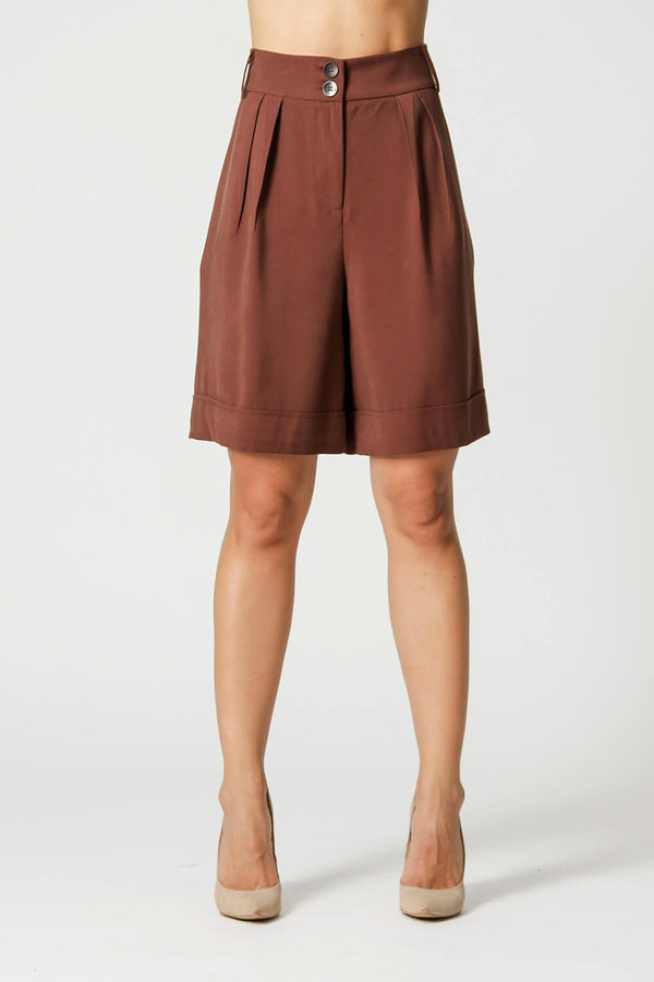 Bermuda Tencel Com Bolsos