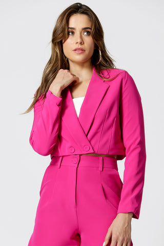 Blazer Cropped - MAGENTA