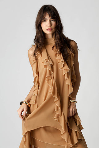 Vestido Babados Chiffon - CASTOR