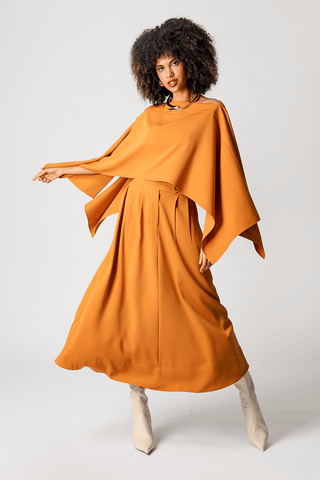 Blusa Kaftan Multiuso Com Top - CARAMELO