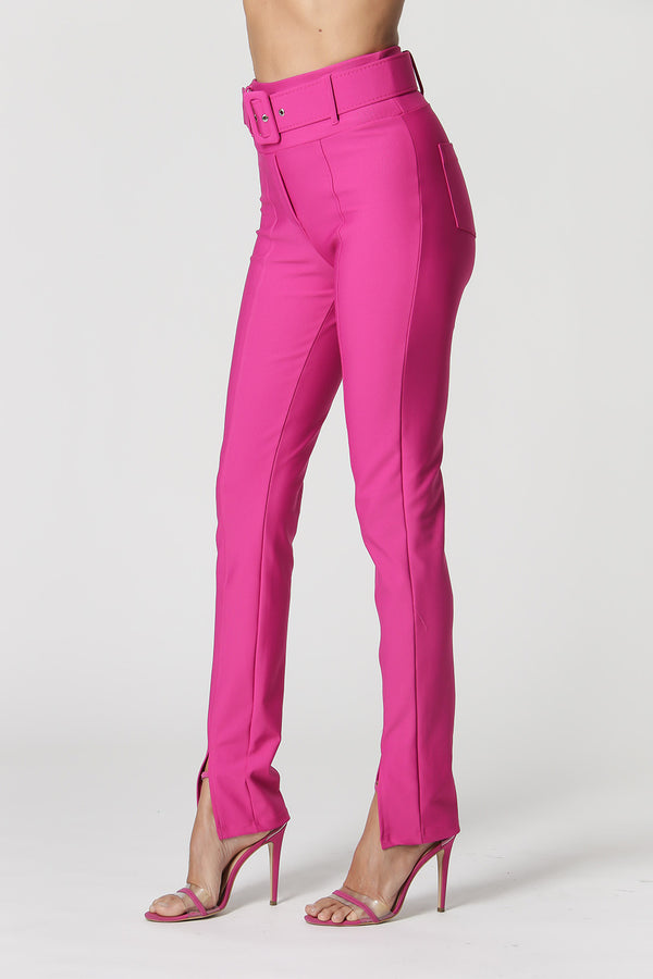 Calça Skinny Fenda na Barra