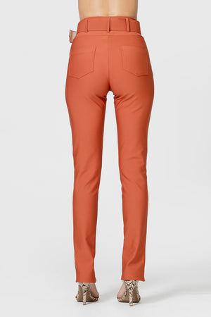 Calça Skinny Fenda na Barra