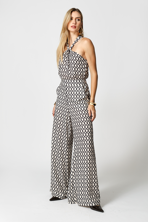 Calça Pantalona Estampada