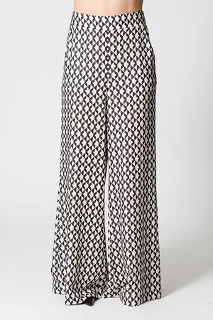 Calça Pantalona Estampada