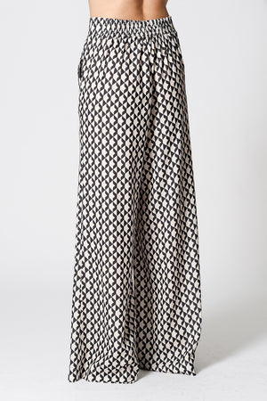 Calça Pantalona Estampada