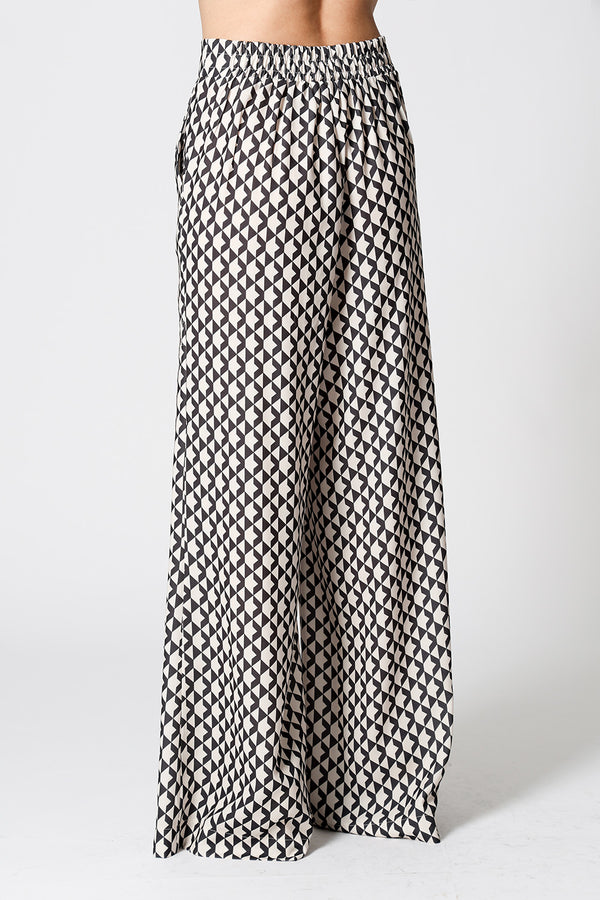Calça Pantalona Estampada