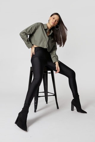 Camisa Cropped - MILITAR