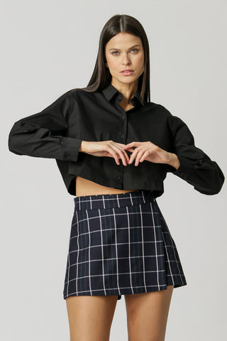Camisa Cropped - PRETO