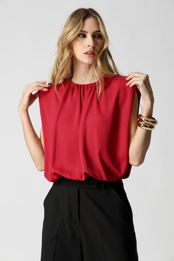 Blusa Balonê Com Ombreira