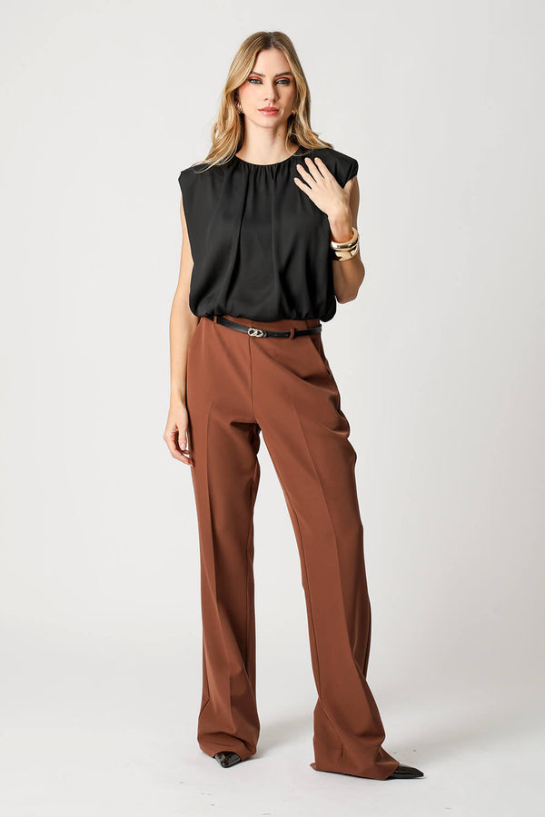 Blusa Balonê Com Ombreira