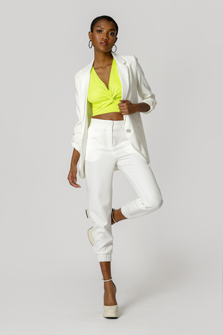 Calça Jogging Crepe - OFF WHITE